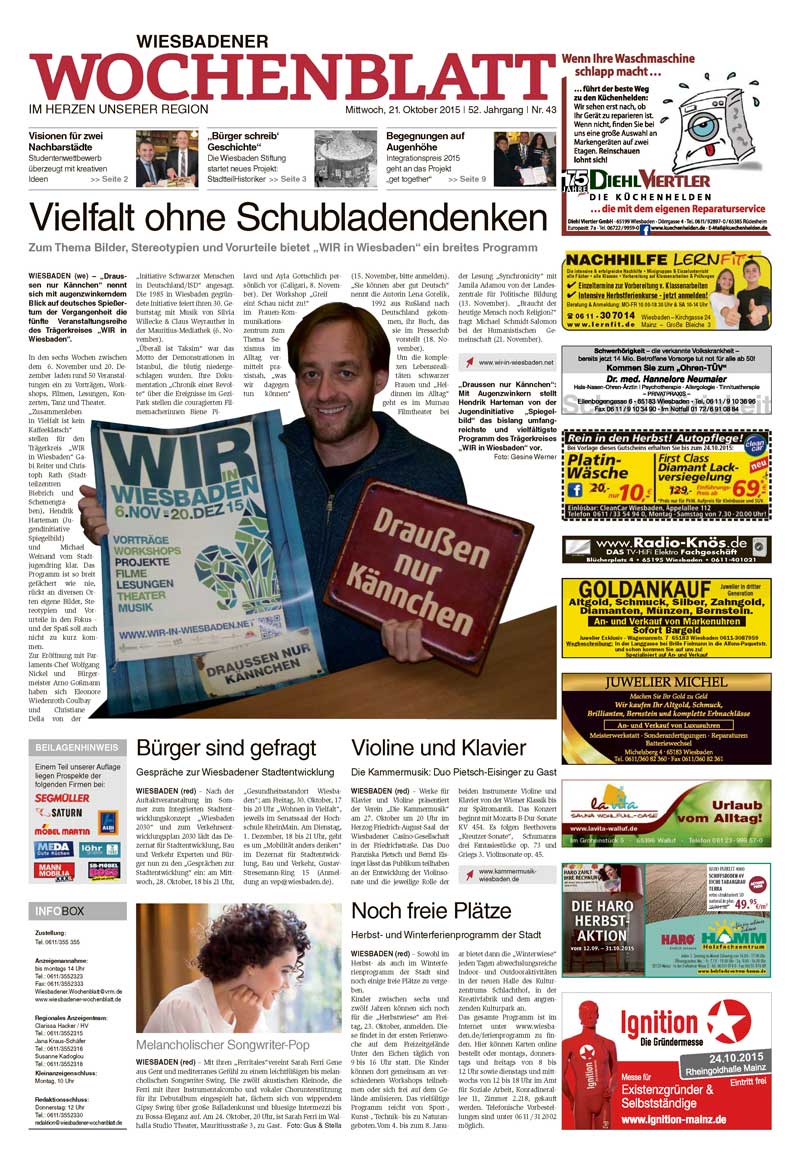Wiesbadener Wochenblatt vom 21.10.2015
